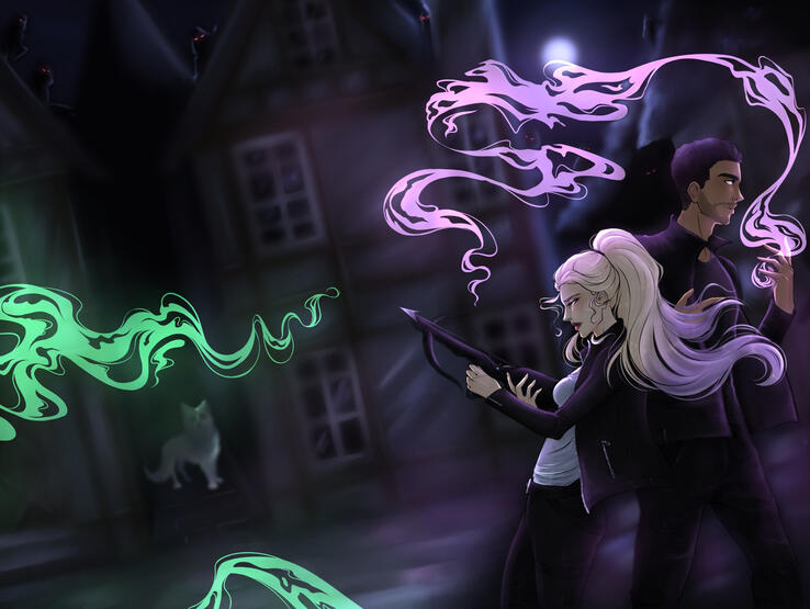 Underjacket cover for The Midnight Stakes Omnibus